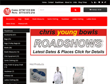 Tablet Screenshot of chrisyoungbowls.com